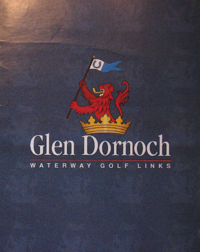 front cover of Glen Dornoch Waterway Golf Links Scorecard