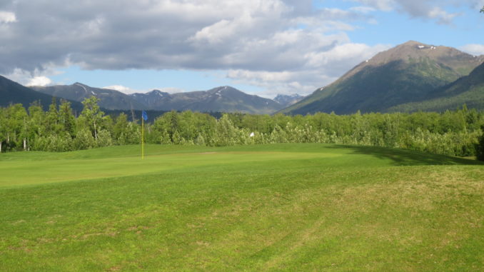 A view of the mountains from Moose Creek Golf Club